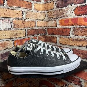 Converse ctas low black leather
